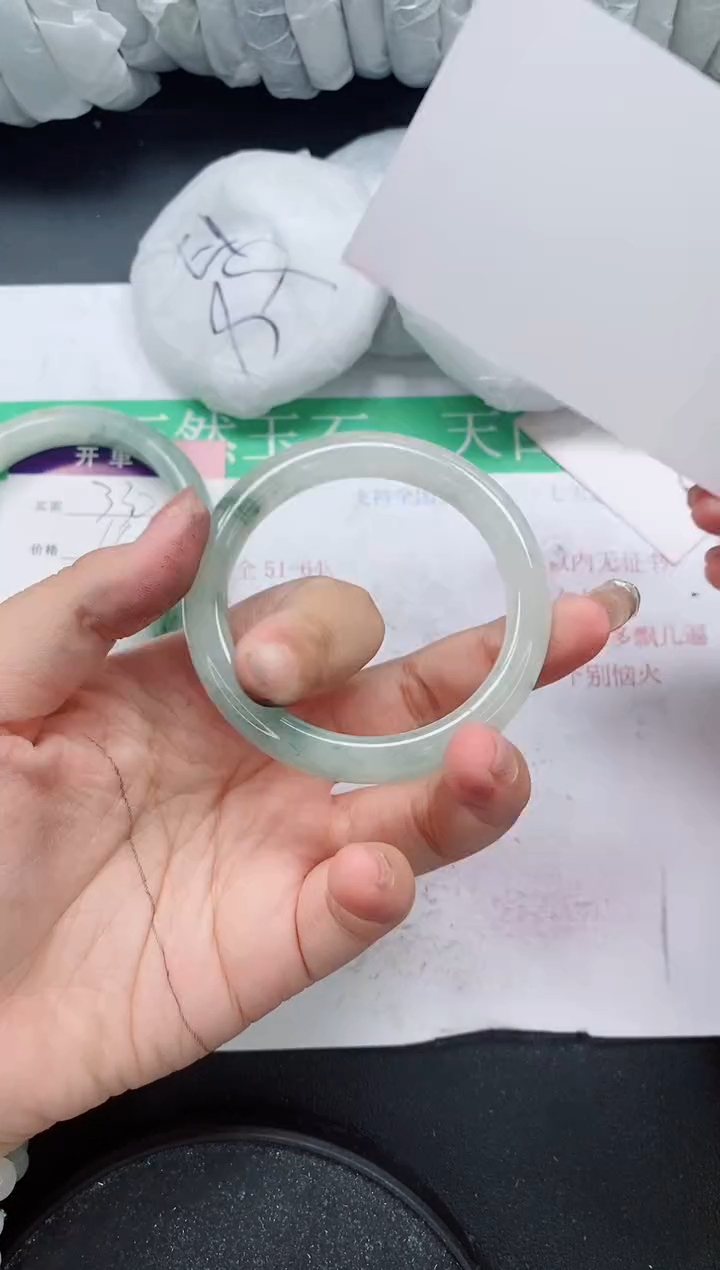 未镶嵌手镯石英质玉333/54-55