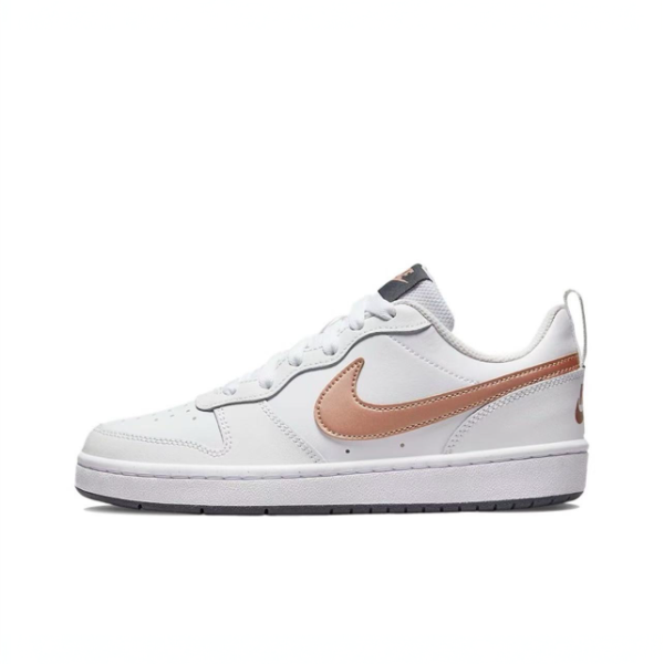 NIKE/耐克Court Borough Low 2潮流百搭 休闲低帮白金色 无盒