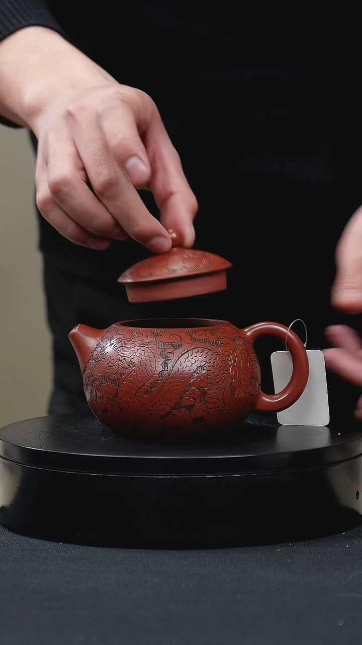 【闪购商品】紫砂茶壶106刻绘西施手工紫砂壶