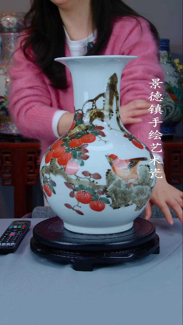摆件陶瓷景德镇手工手绘陶瓷摆件29