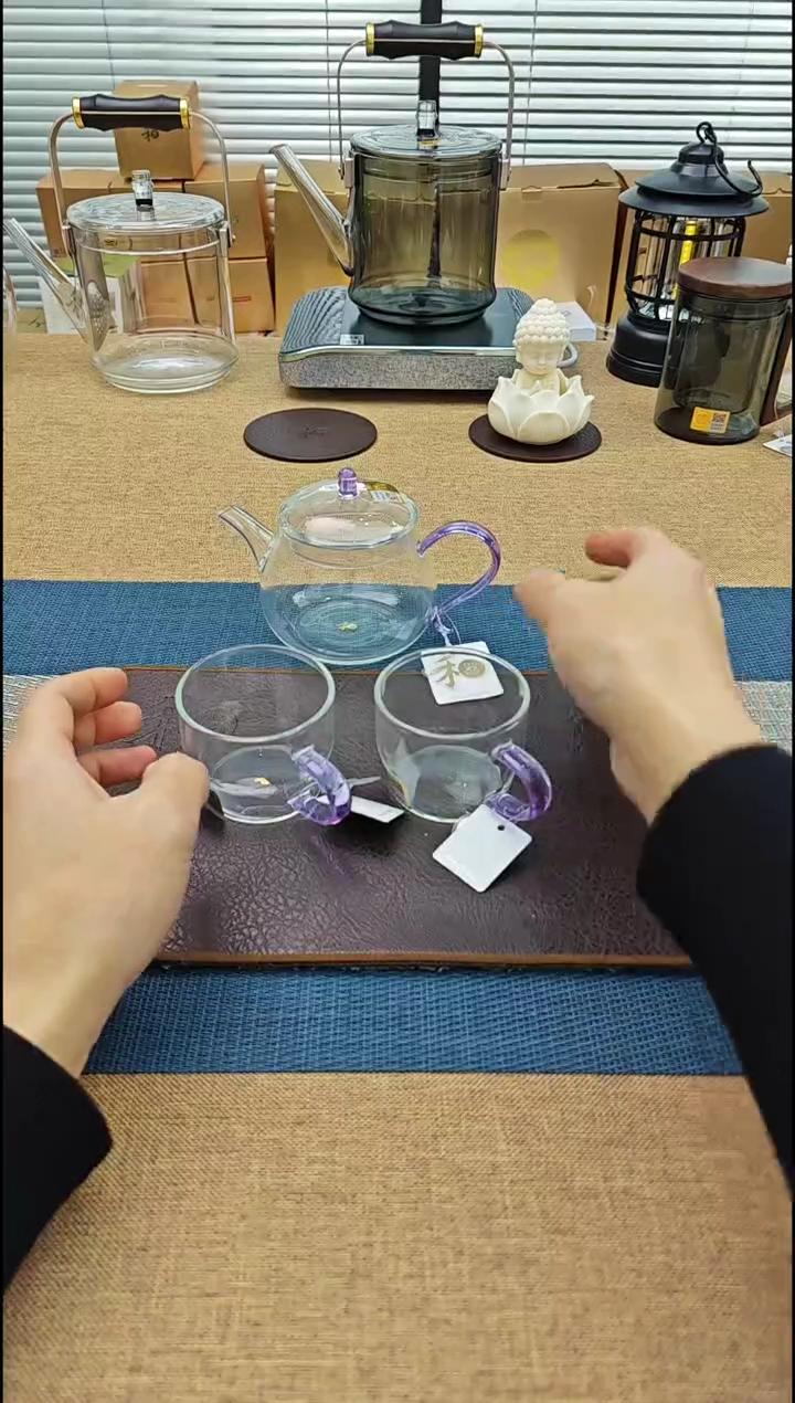 【闪购商品】禾器青云壶加清尚杯浅紫色金标