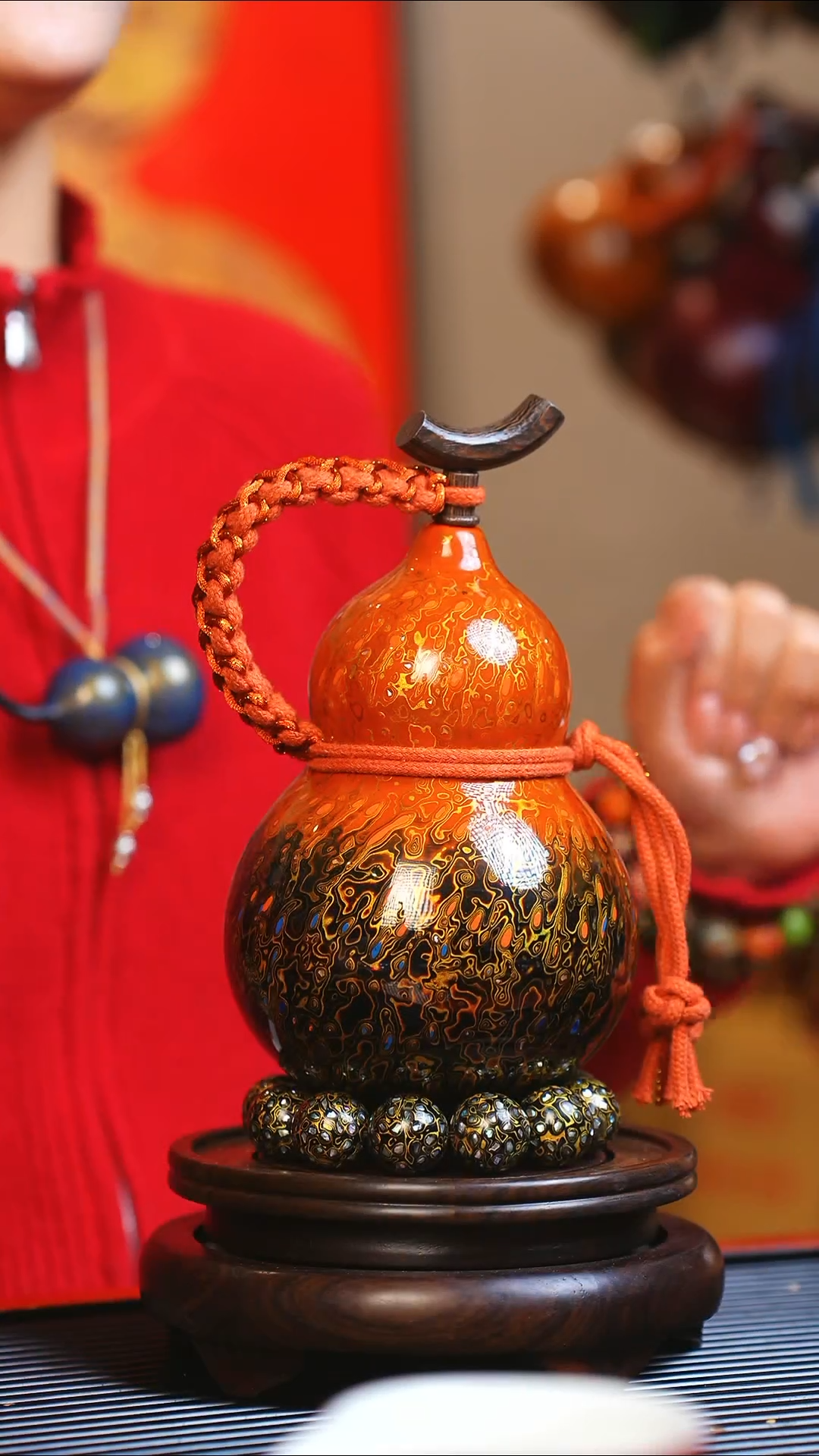 【闪购商品】JP127大师姐臻选非遗大漆酒葫芦