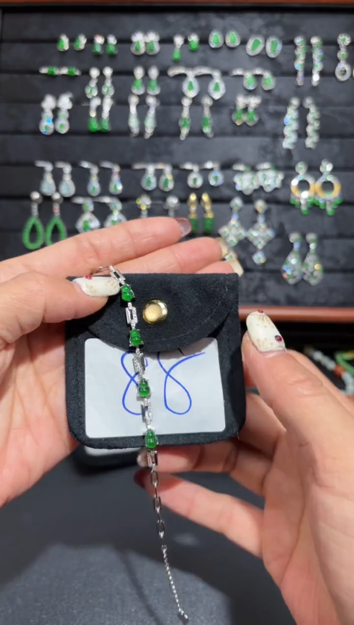 【闪购商品】翡翠颈饰银S925镶嵌蛋面/支持复检/一件