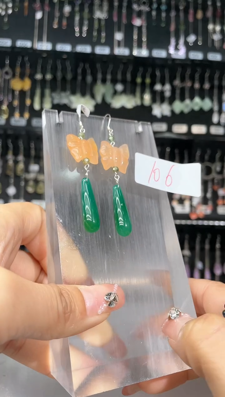 【闪购商品】紫晶耳饰银S925镶嵌喜欢拍