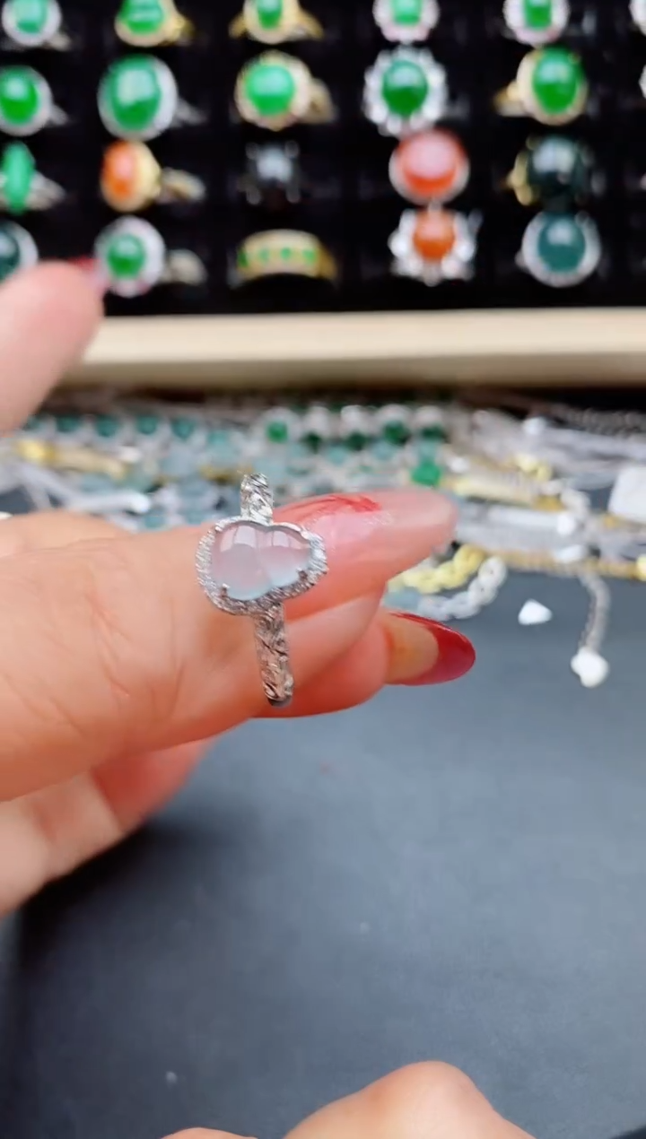 【闪购商品】翡翠戒指银S925镶嵌1321321