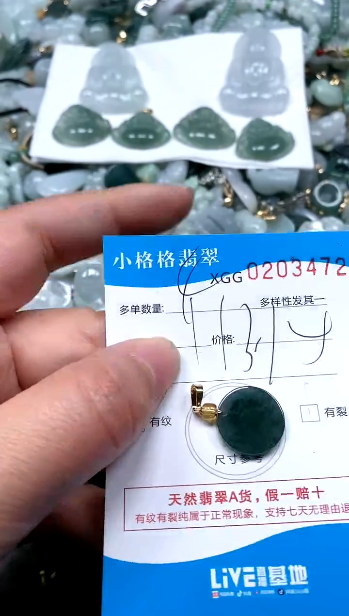 【闪购商品】翡翠颈饰未镶嵌闪购商品0203472多样性