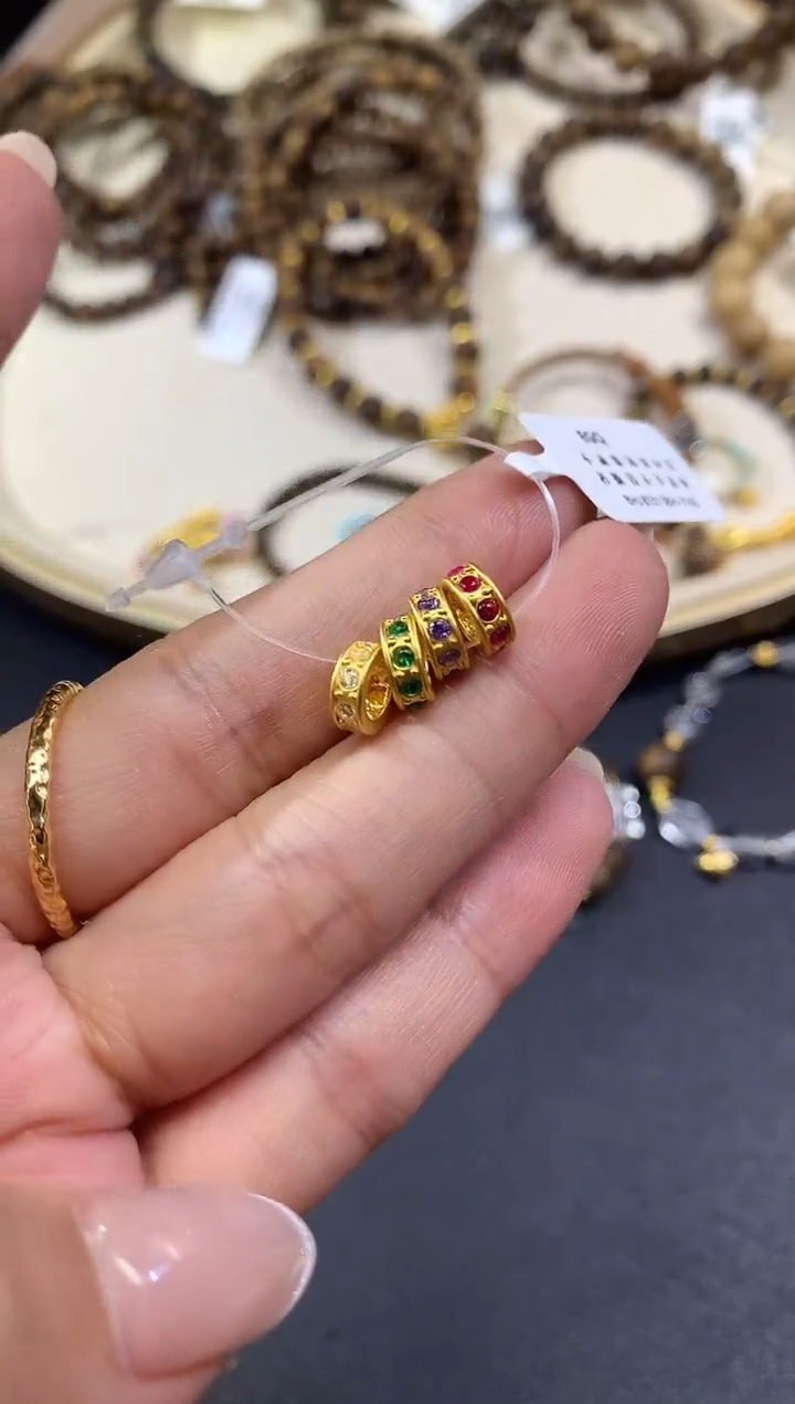 吊坠(不含链)定制足金A367|多样性发货一件|一颗|341