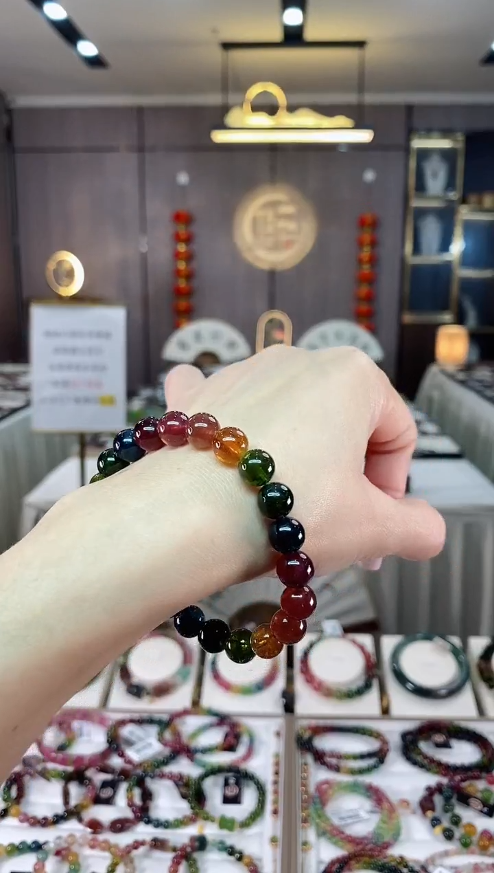 【闪购商品】碧玺单圈手串8.6mm+未镶嵌（多样性发一条）hon