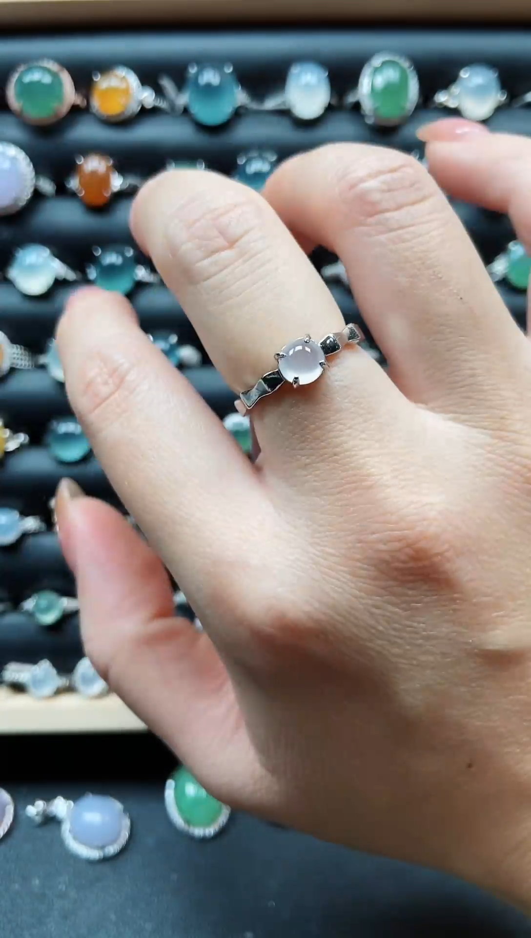 【闪购商品】翡翠戒指银S925镶嵌33333333