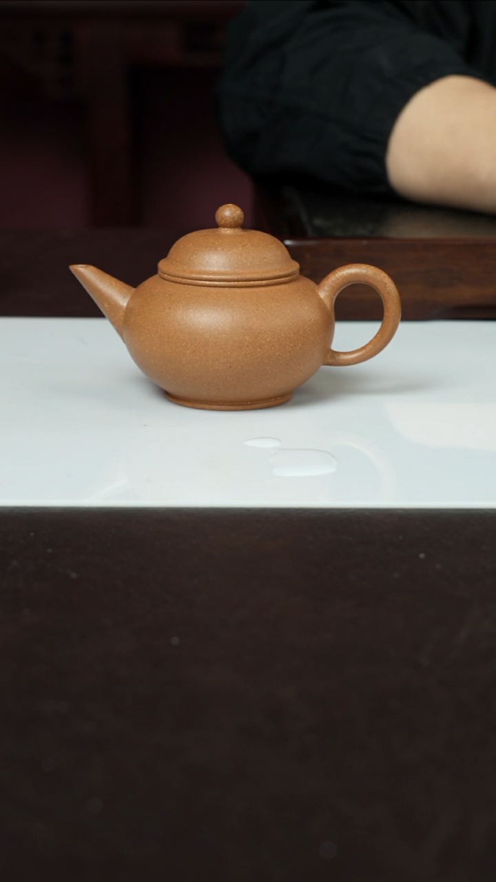 【闪购商品】紫砂茶壶水平壶黄降