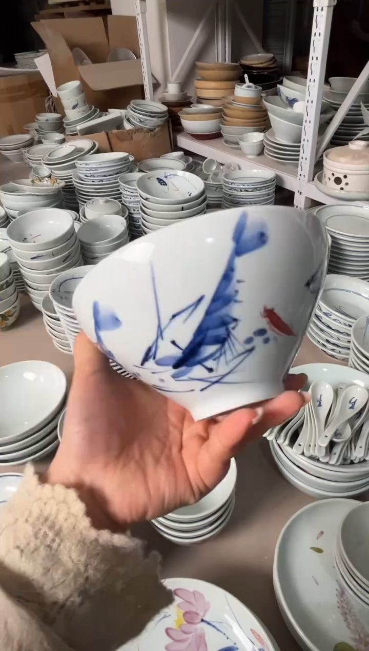 明舟微瑕一团和气6寸锥子碗（单只装）