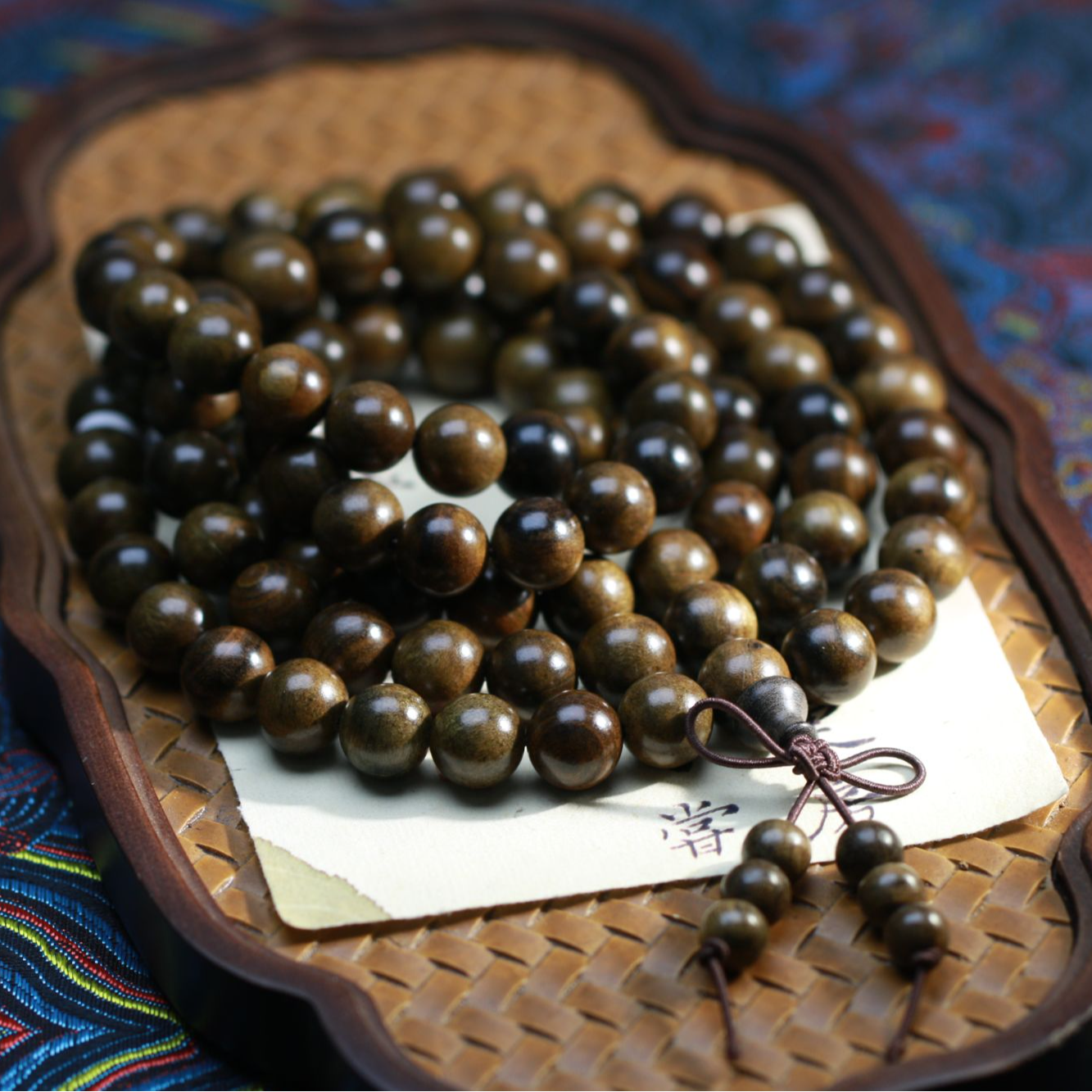 【曹总文玩】沉香木串（多样性发其一)F40