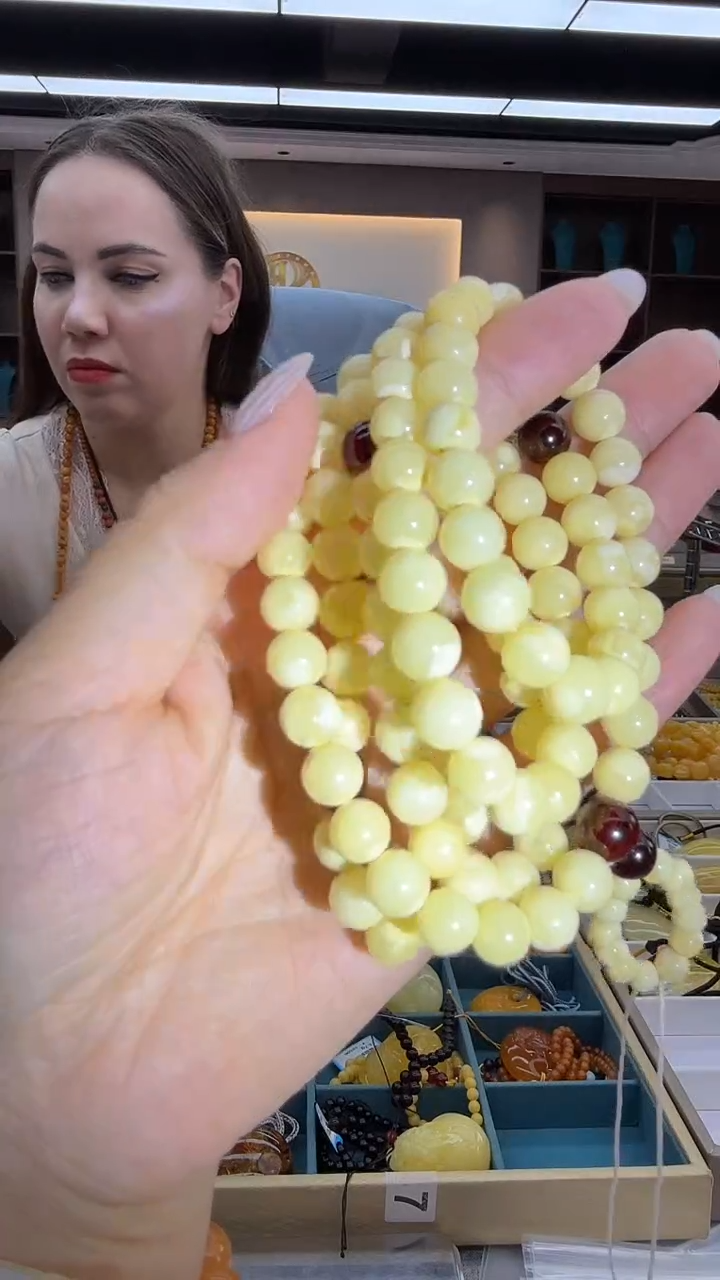 琥珀颈饰未镶嵌141秒拍号 假一罚三 7mm