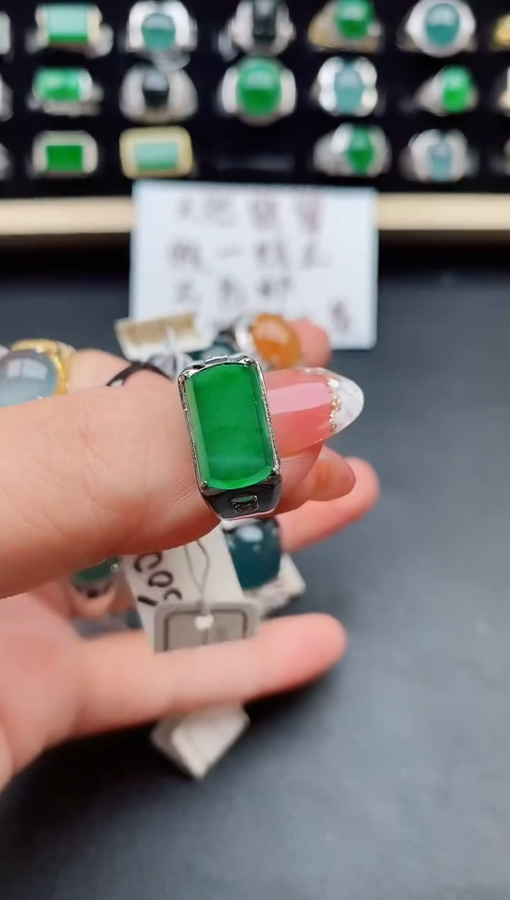 【闪购商品】翡翠戒指银S925镶嵌121212