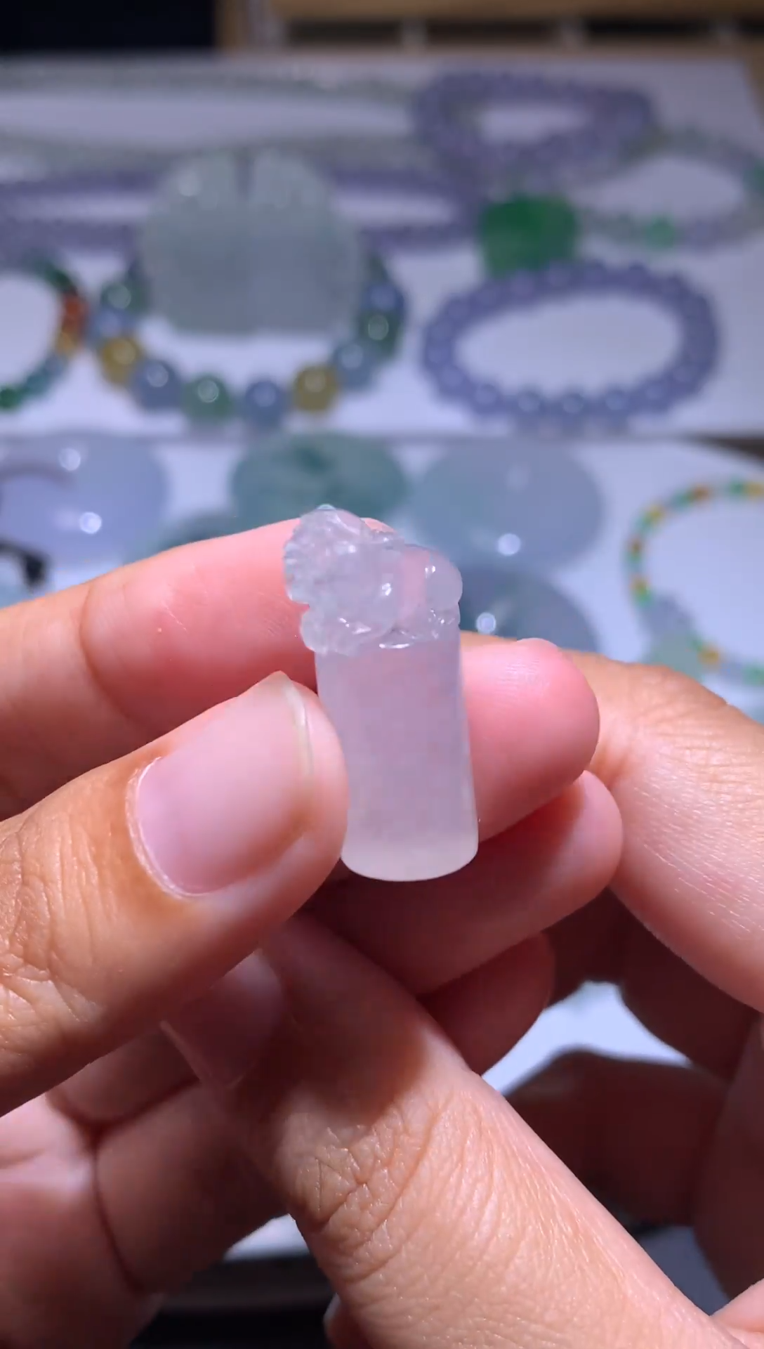 未镶嵌定制翡翠月**暖毛货