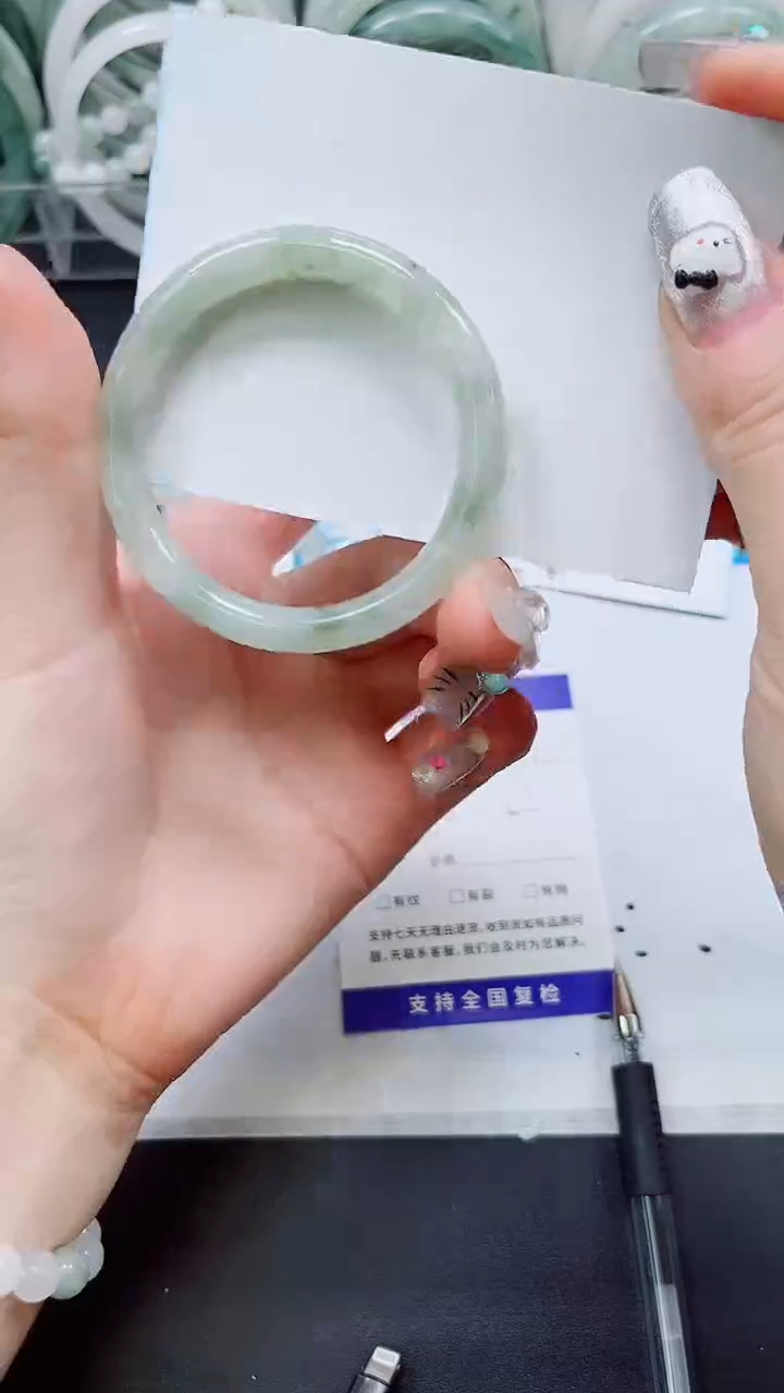 【闪购商品】石英质玉手镯未镶嵌A233-49`50`