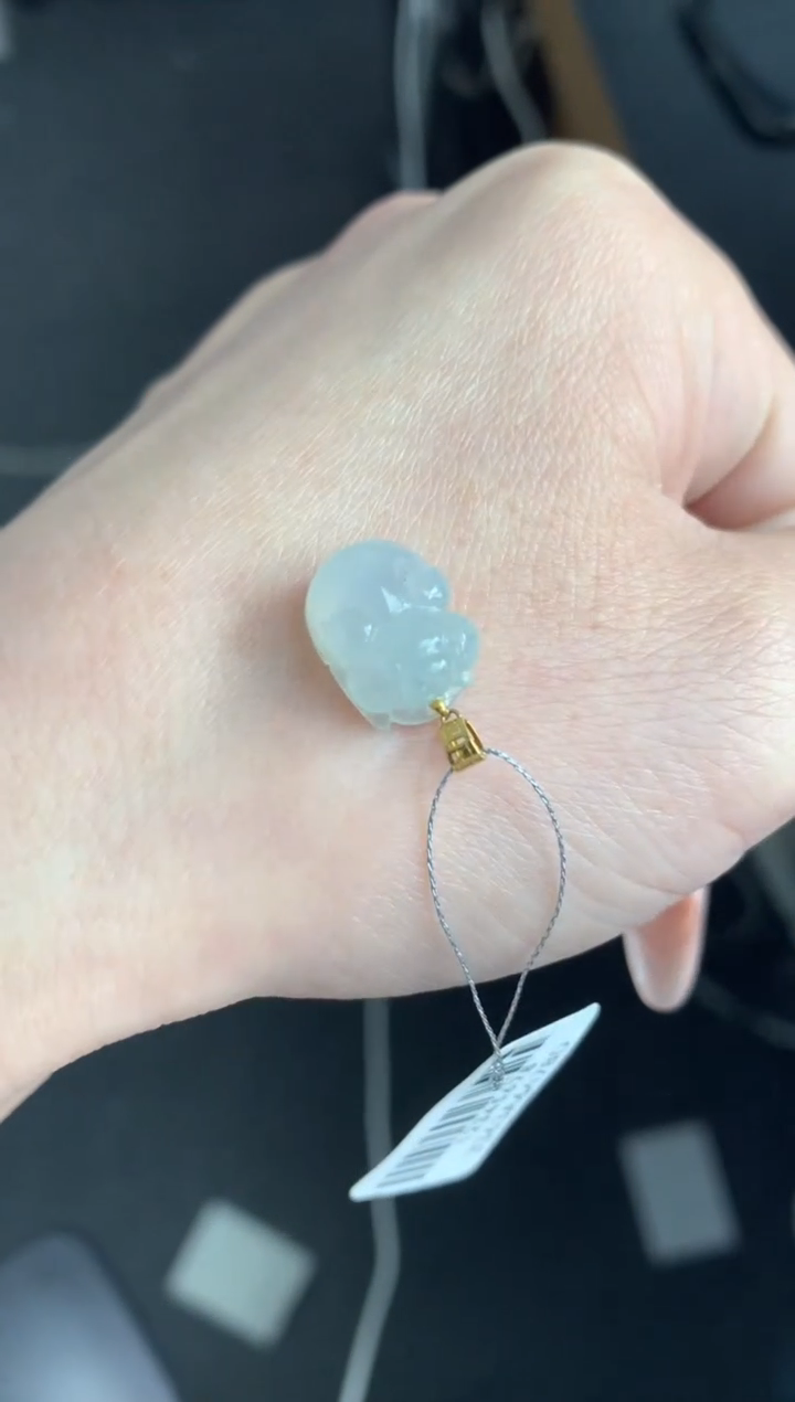 【闪购商品】翡翠颈饰18K金镶嵌48小时鉴赏期