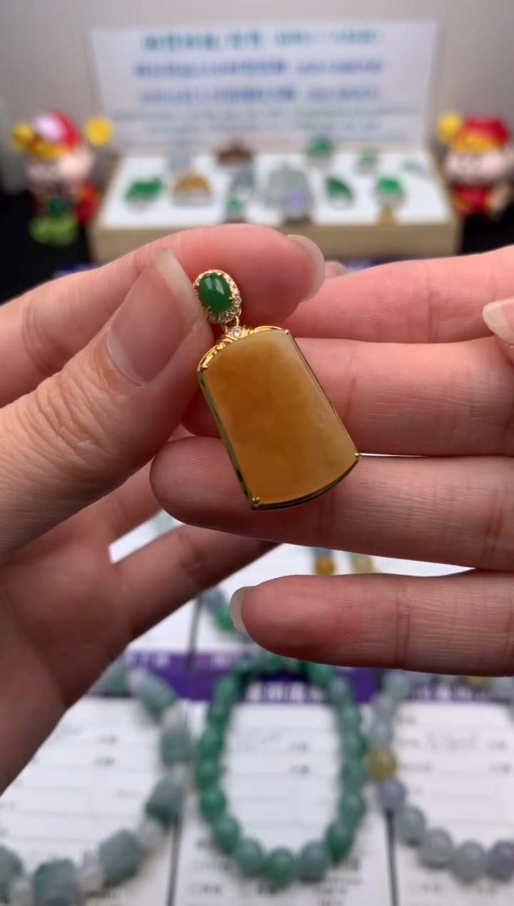 【闪购商品】定制翡翠18K金镶嵌模式推广期24小时鉴赏期
