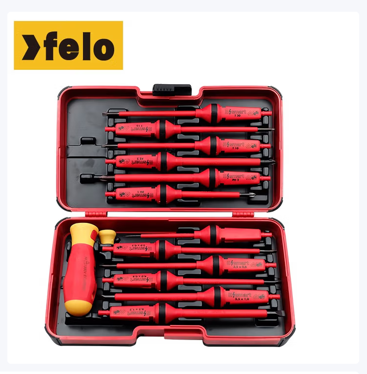 FELO德国原装进口绝缘耐高压螺丝刀套装全套一整套万能
