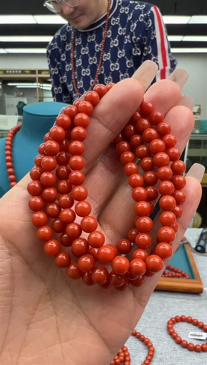 【闪购商品】南红玛瑙颈饰未镶嵌67秒拍号