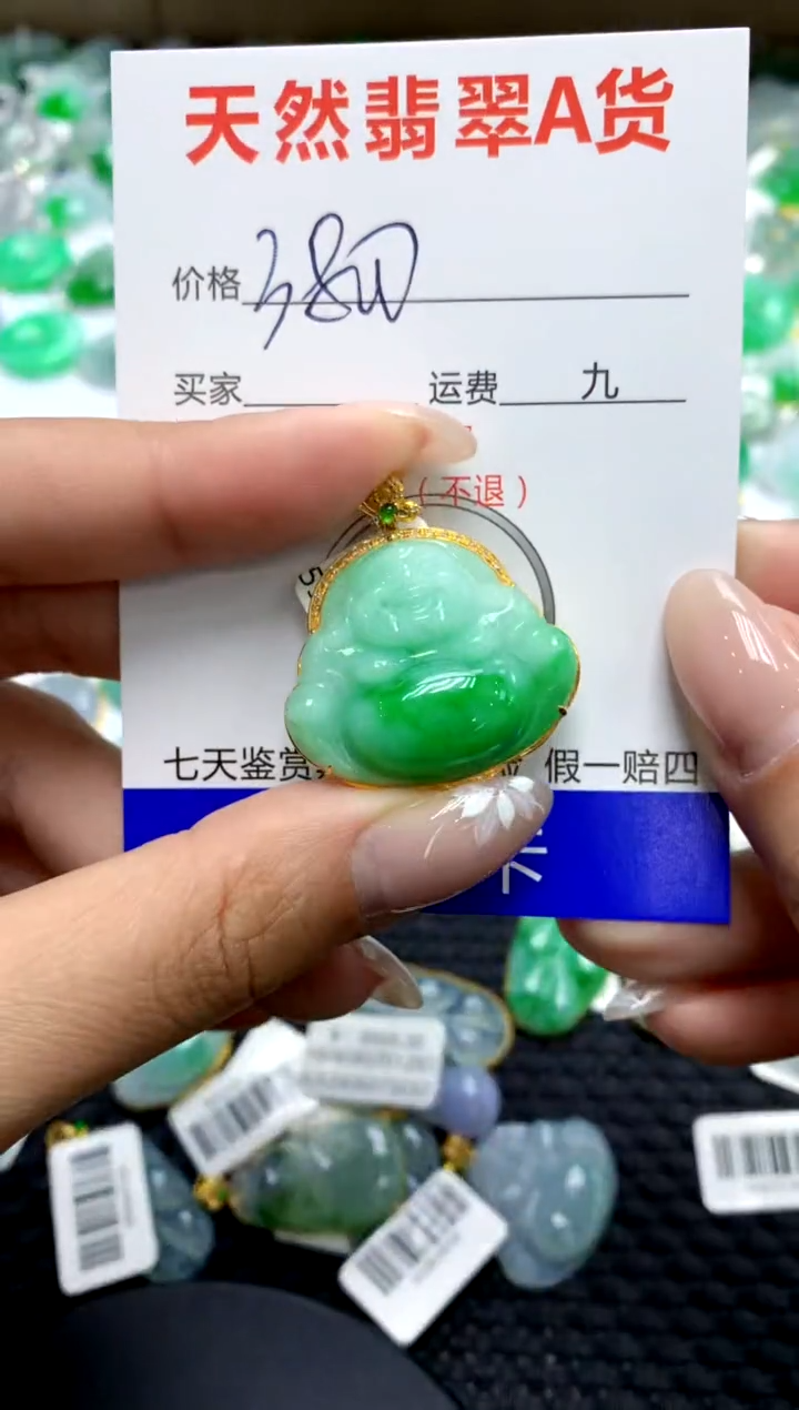 【闪购商品】翡翠颈饰18K金镶嵌111111111111