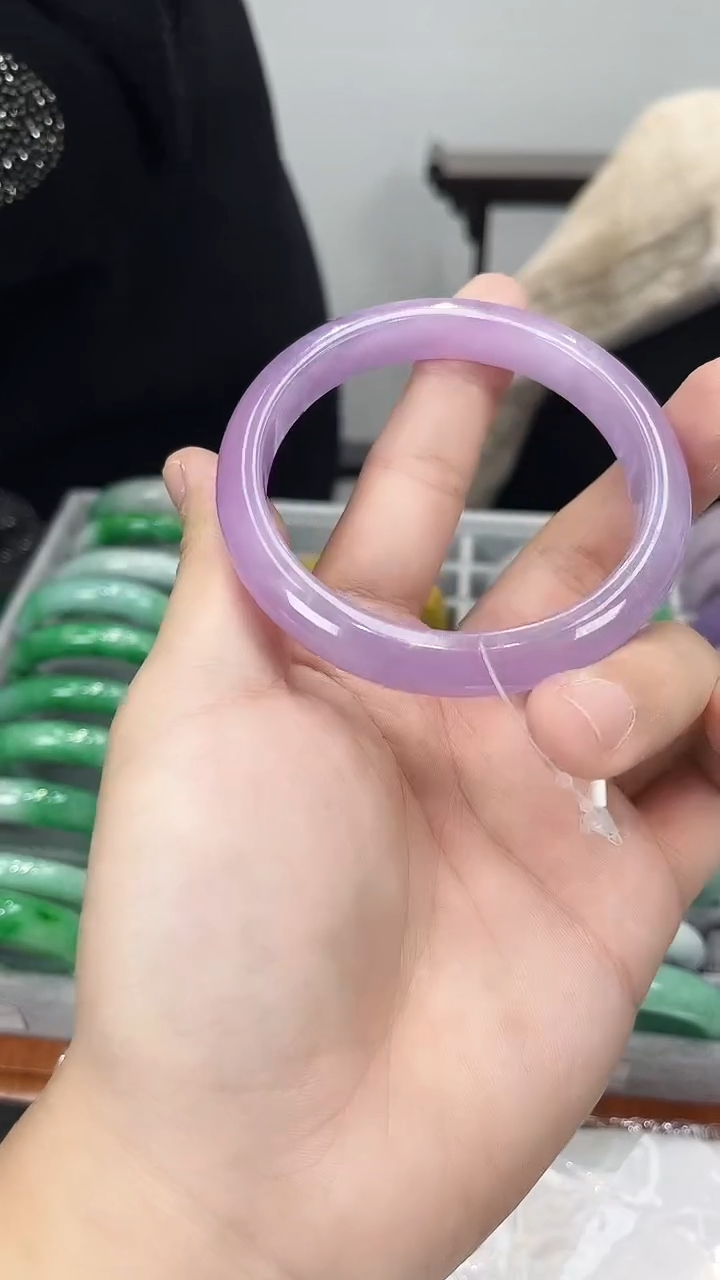 【闪购商品】砖雕s87 紫罗兰手镯 圈口60.8