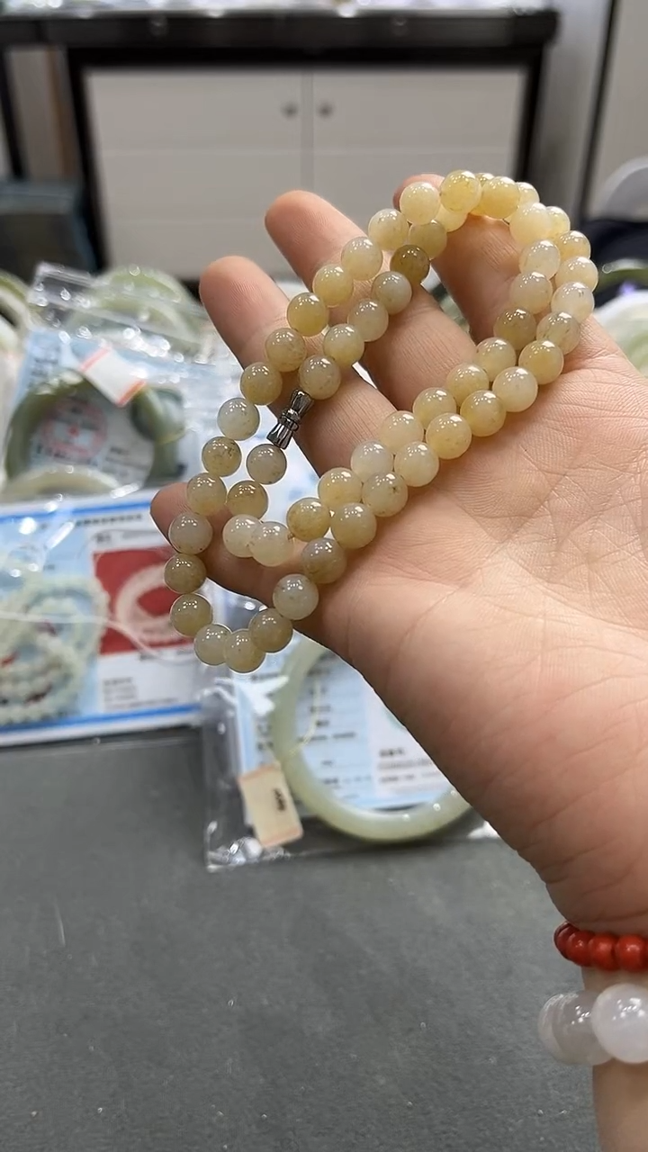 【闪购商品】和田玉颈饰未镶嵌糖白女神链8mm