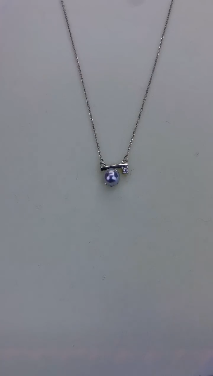 银S925镶嵌DA海水珍珠 GD088 套链 7