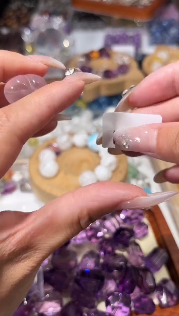 水晶手串未镶嵌H28粉爱心