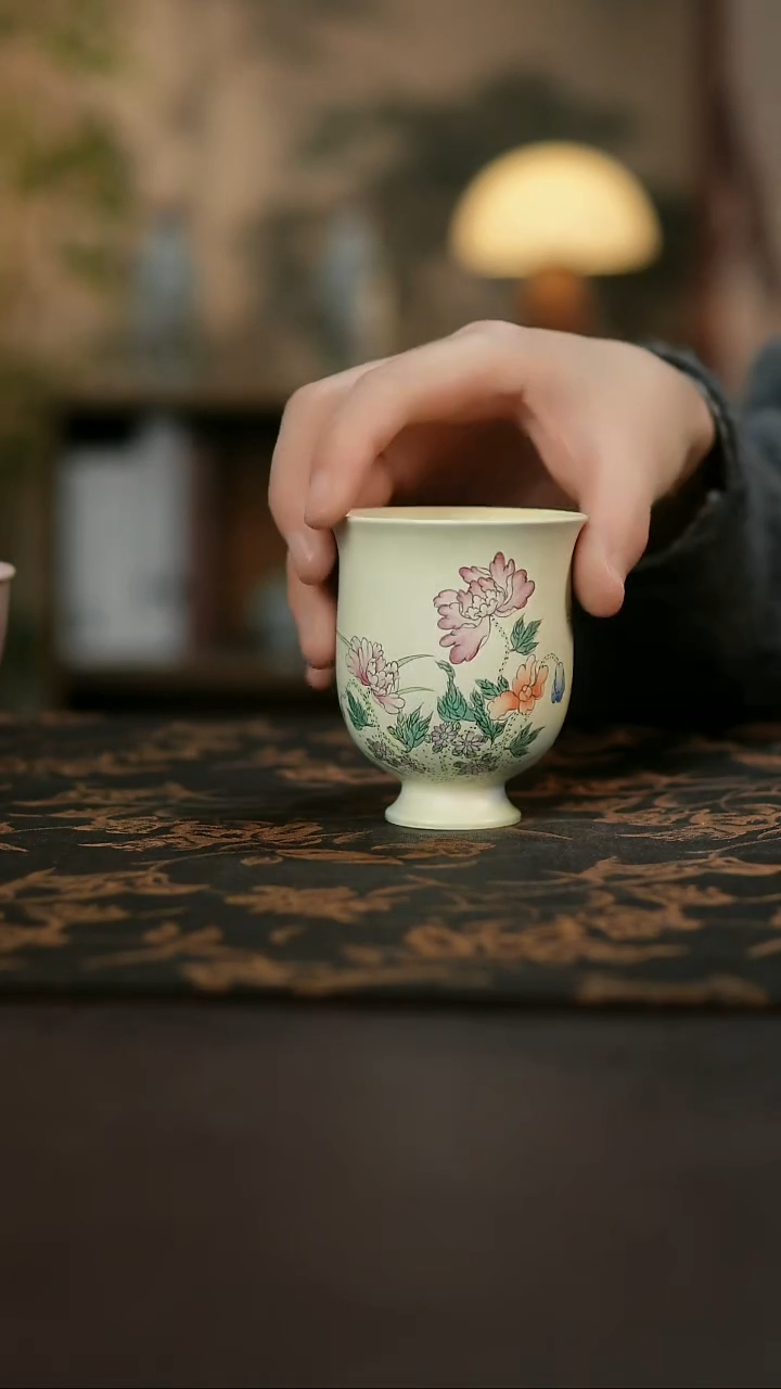 景德镇陶瓷杯碗柴烧多人