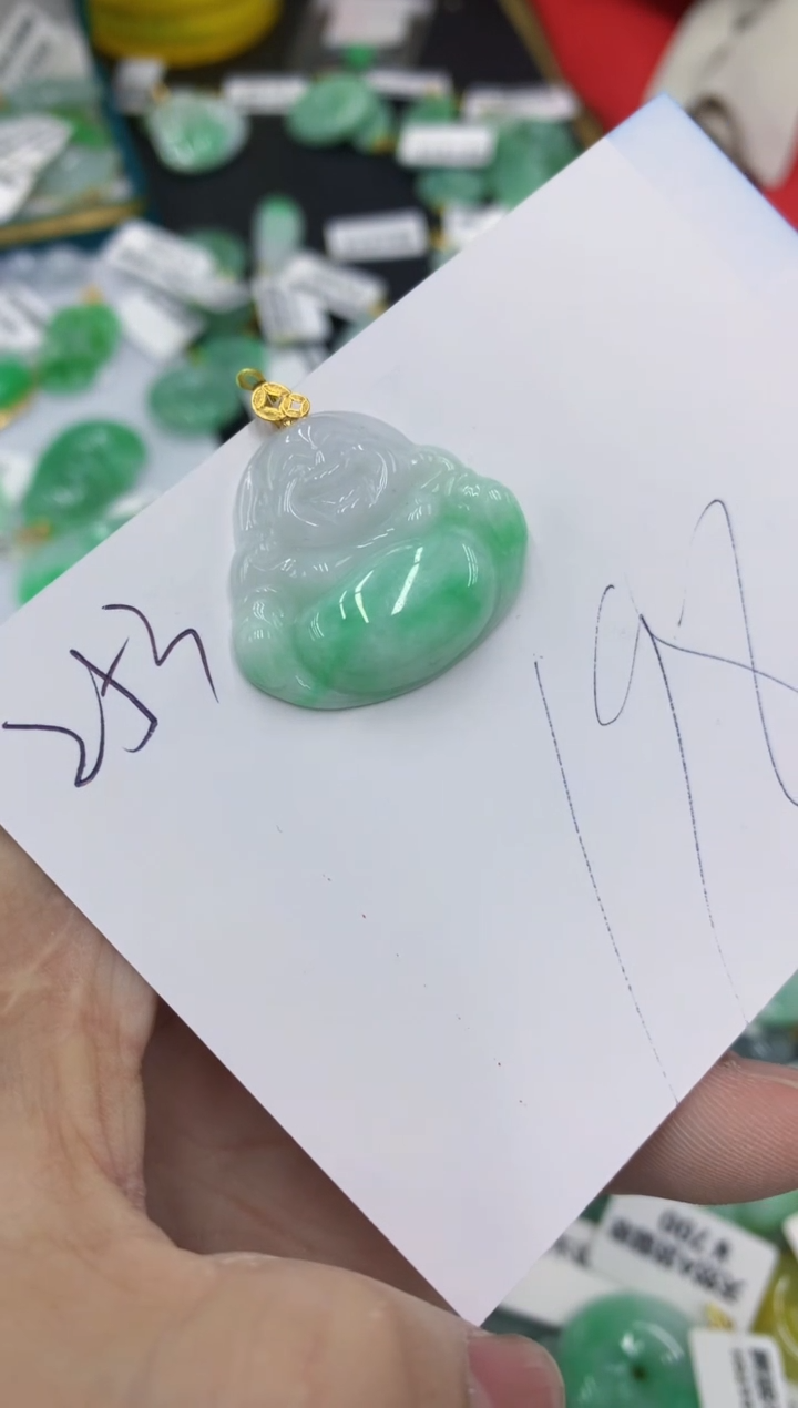 【闪购商品】翡翠颈饰18K金镶嵌1111111111