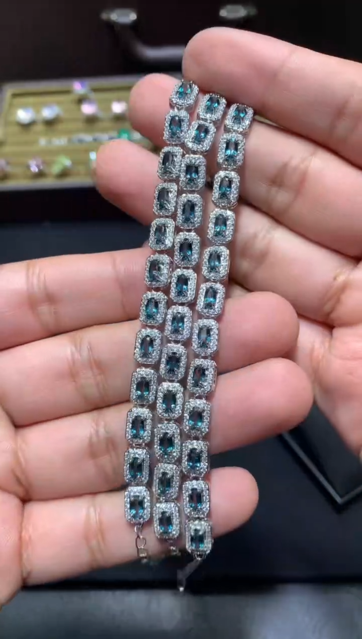 未镶嵌托帕石手链F116【多样性发其一】