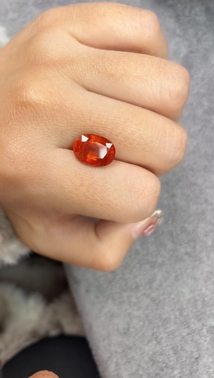 【闪购商品】石榴石（芬达石）裸石未镶嵌6.25ct