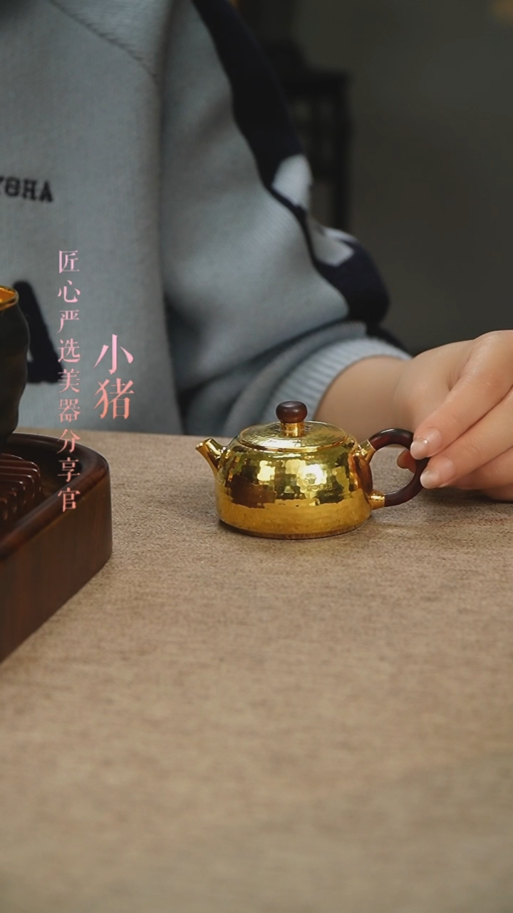 【闪购商品】YHCZ0710镀金枕鸟小壶-BLZK