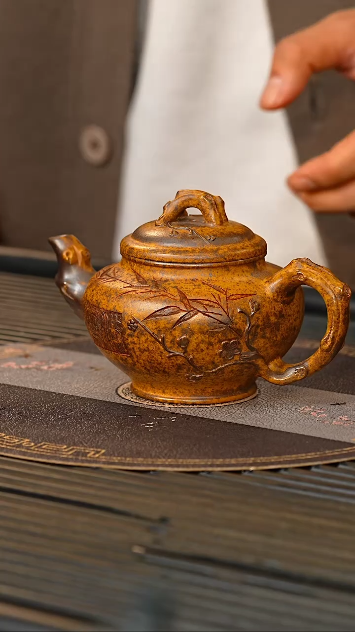 【闪购商品】紫砂茶壶CLQ 柴烧 报春壶