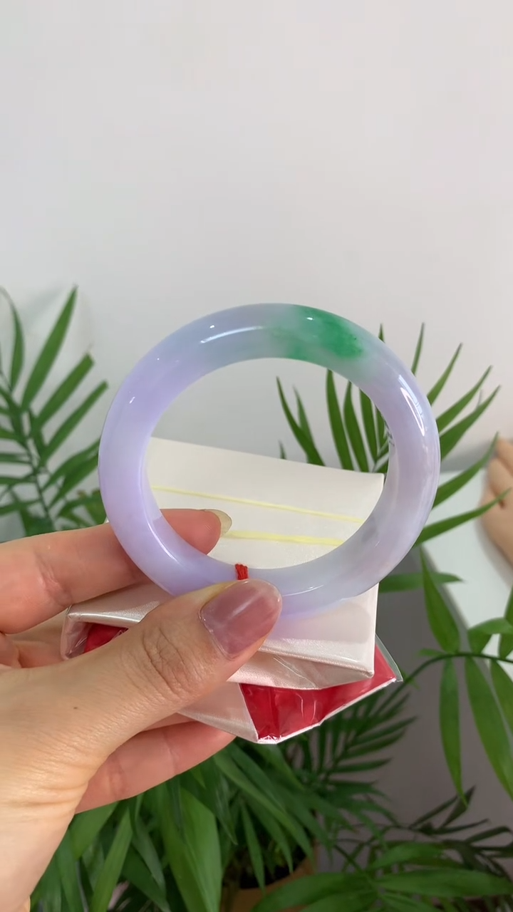 未镶嵌手镯翡翠56春彩