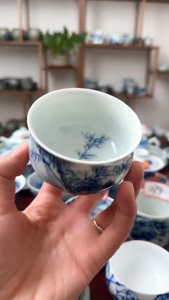 【闪购商品】手工手绘竹子儒士杯