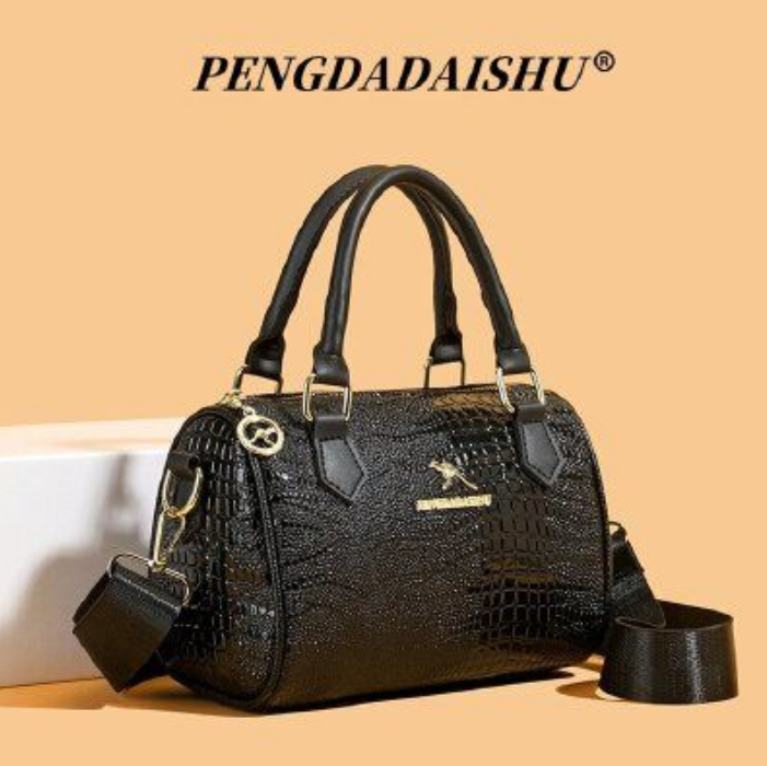 【新款】粉丝专享女士黑色复古单肩包7159