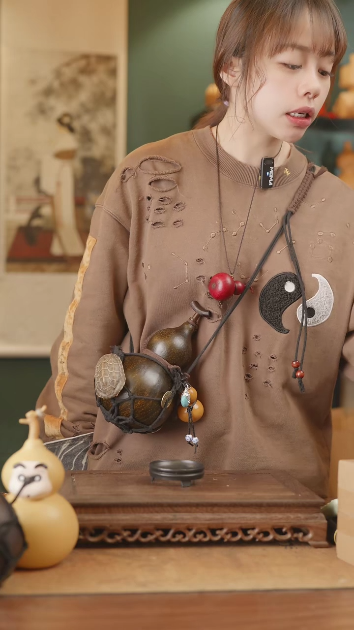 【闪购商品】259号精品天然大漆工艺防渗内胆酒葫芦~