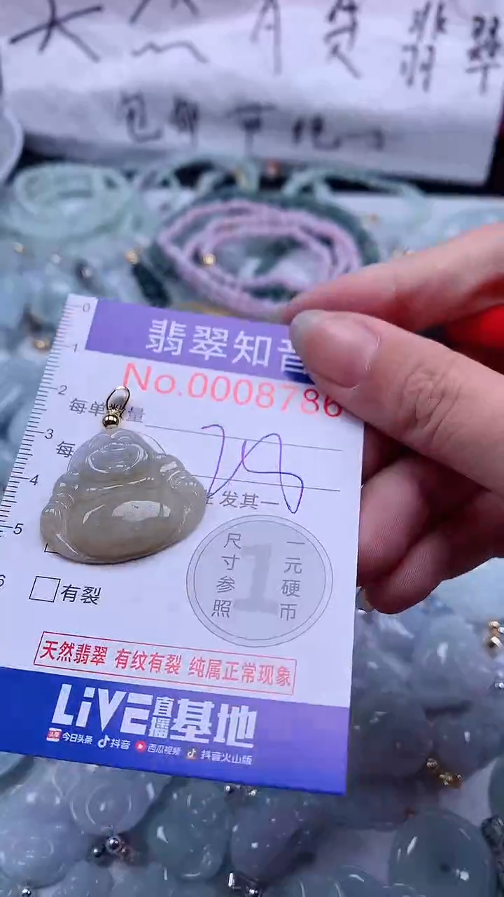 翡翠未镶嵌吊坠(不含链)7886