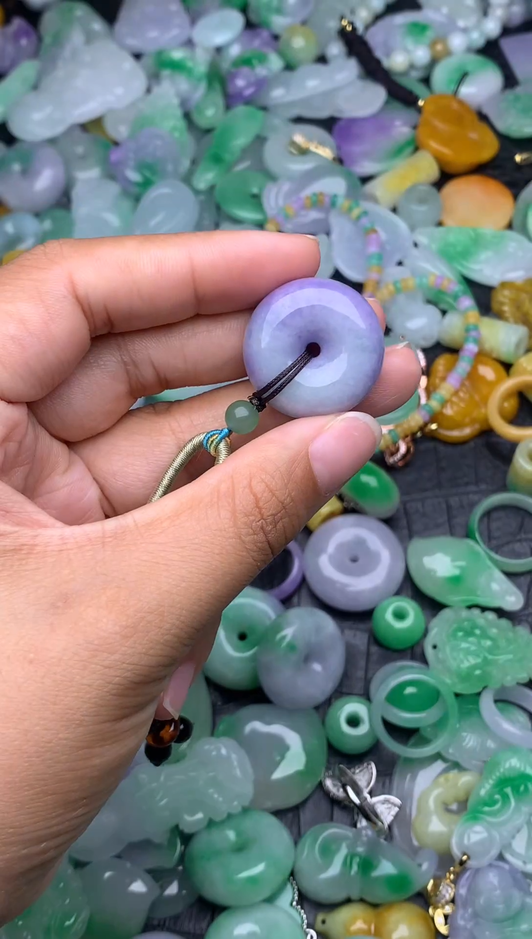 翡翠未镶嵌颈饰天然缅甸翡翠吊坠