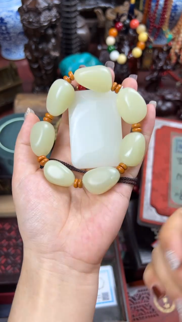 和田玉未镶嵌吊坠(赠链)——枷棋精品推荐——9089