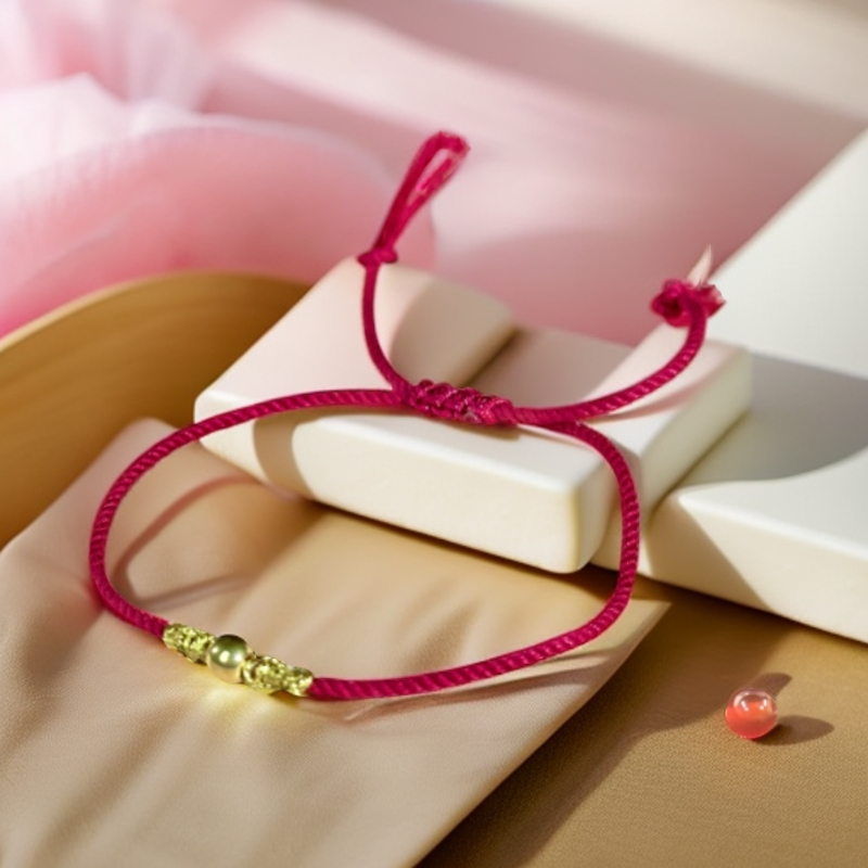 中国好珍宝-玛瑙手链金配饰红绳百搭轻奢(多样性发货一件)