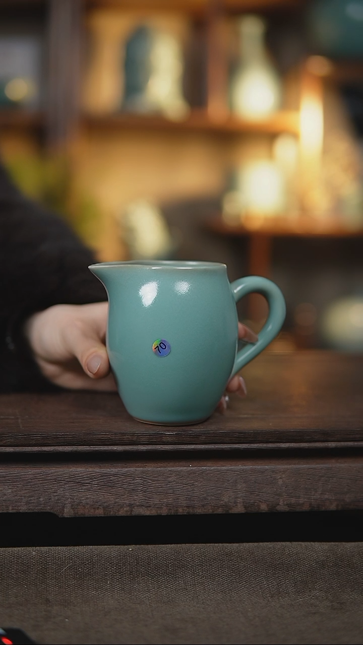 【闪购商品】杯仿古青绿美人公道杯瑕70