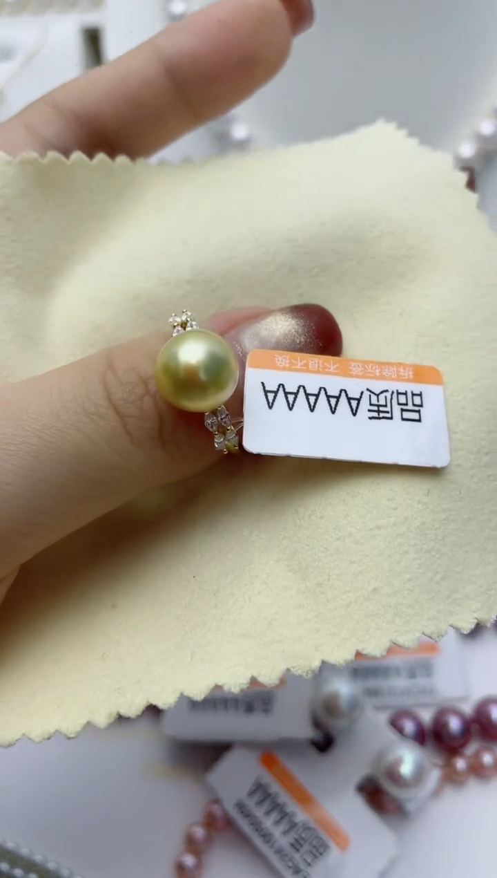 【闪购商品】海水珍珠戒指银S925镶嵌W150