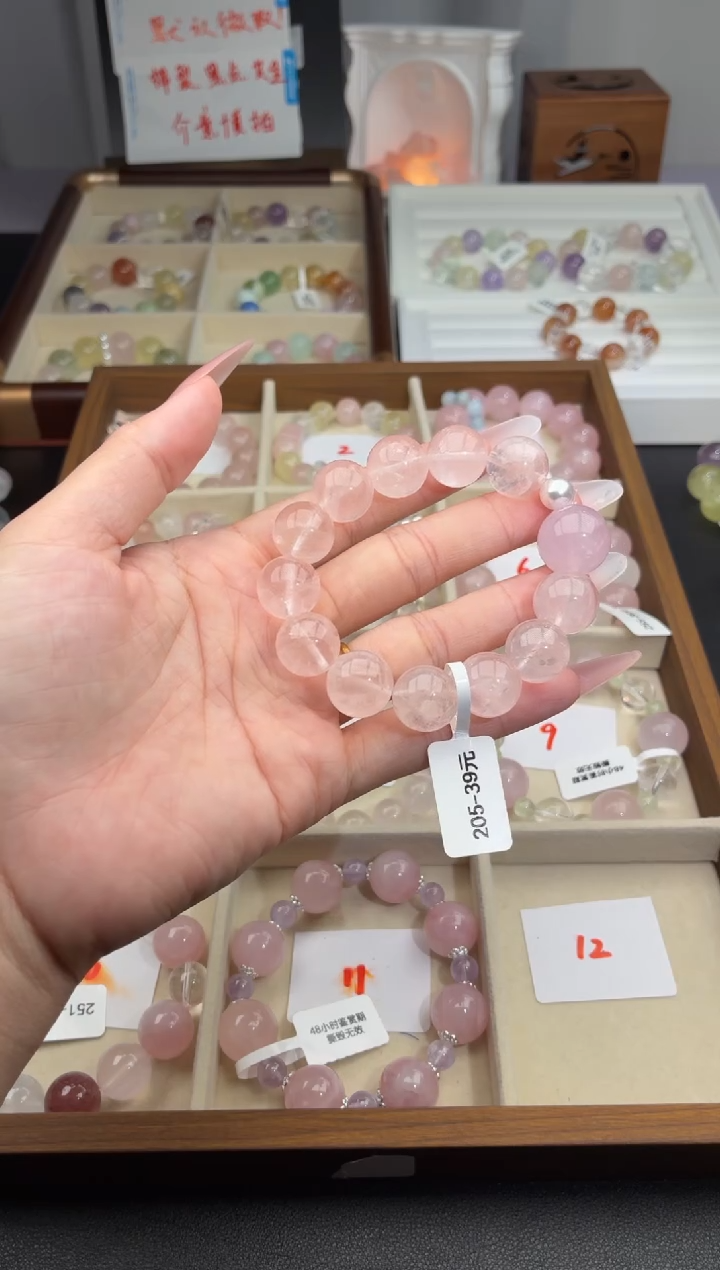 未镶嵌手串水晶205(天然水晶, 默认有瑕疵, 介意者勿拍哦)