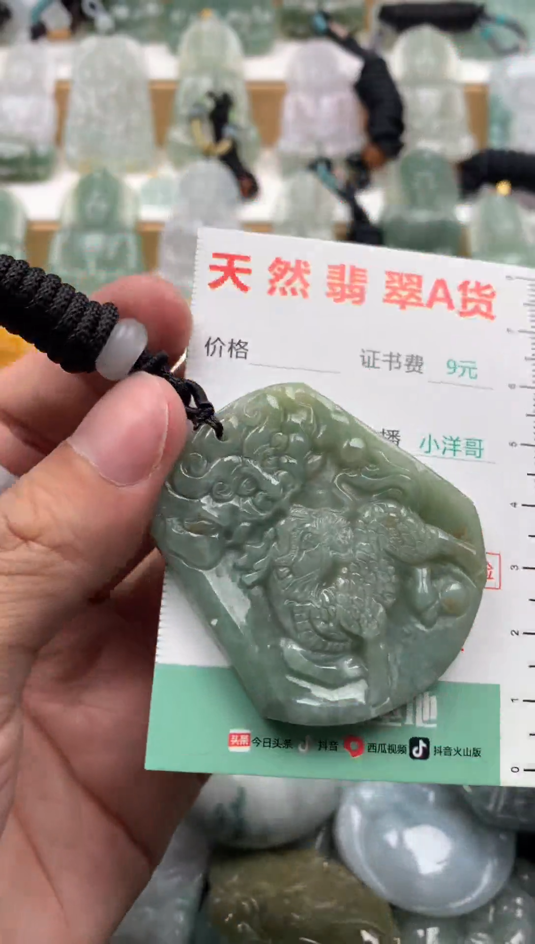 翡翠未镶嵌吊坠(不含链)1