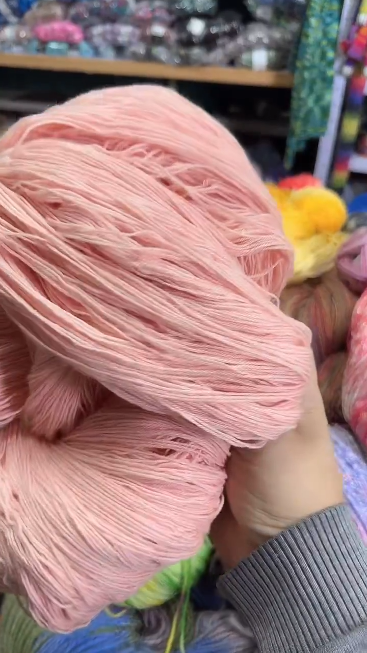 羊绒山羊绒粉色0.5斤