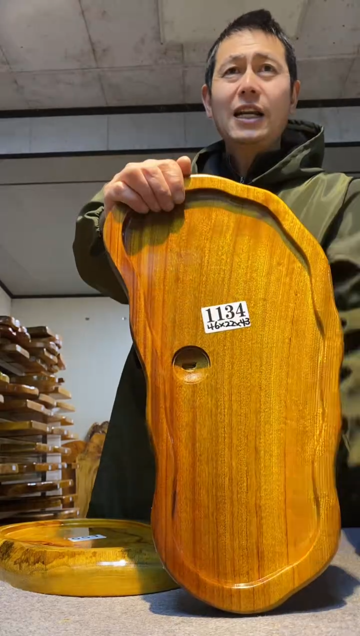 实木茶盘 一物一拍（不含配件）