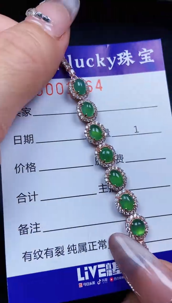 翡翠银S925镶嵌颈饰1964